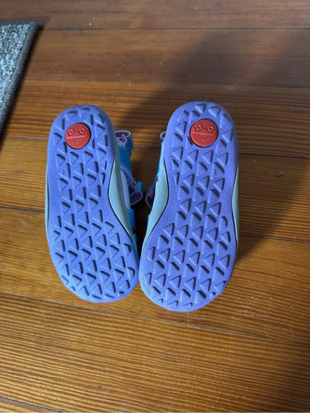 See Kai Run Pastel Purple & Teal Glitter Kids Sandals
